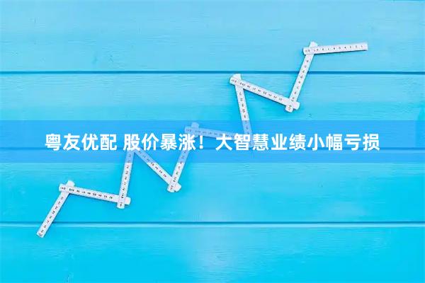 粤友优配 股价暴涨！大智慧业绩小幅亏损